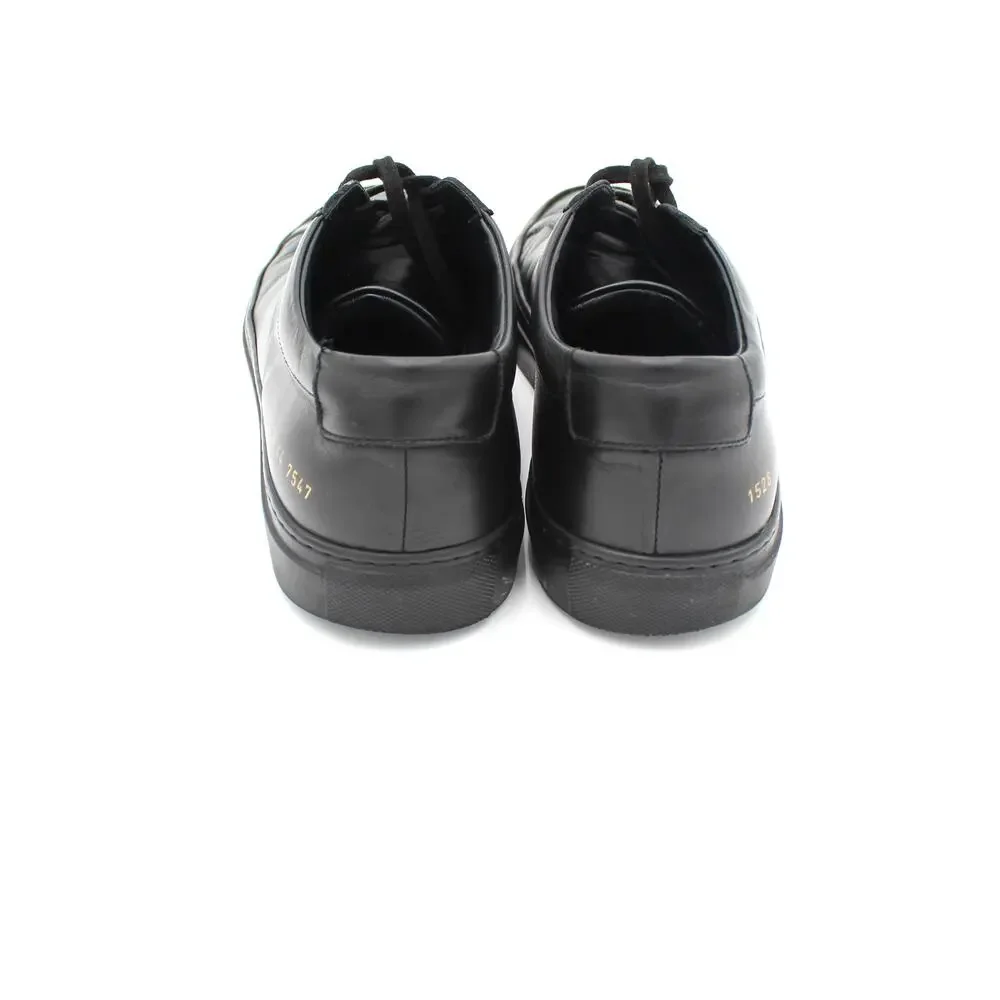 Common Projects Original Achilles Low Sneakers 44 Mens 11 Triple Black Leather